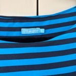 J. McLaughlin Nicola Blue Stripe Dress Size XL Tank Dress Tiered Catalina Cloth Photo 6