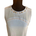 Magaschoni NEW- NWT  Ice Blue 100% Silk Embellished Dress | Size 2 Photo 2