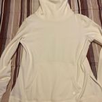 White Turtle Neck Hoodie Size M Photo 0