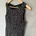 Ralph Lauren LAUREN Womens Dress Size 8 Polka Dot Fit Flare Contrast Hem Classic Photo 4