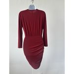 BCBG Max Azria Maroon Ruched Bodycon Dress, Sz S Sexy Cocktail (b22) Photo 1
