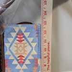 Wrangler Southwestern Aztec Dual Sided Print Canvas 17" Wide Tote Rodeo Cowgirl Photo 8