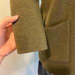 J.Crew Olive Green Merino Wool Open Style 3/4 Sleeve Cardigan Jacket Size XXS Photo 3