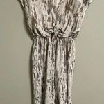 Grade & Gather  Stripe Dye Jumpsuit Size Large V Neck Back Opening Button Photo 3