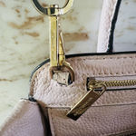 Michael Kors Harper Blossom Baby Pink Leather Medium Satchel Crossbody Bag Photo 8