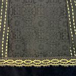 Vintage 70s Tumbleweeds Witchy Maxi Skirt Black Lace Velveteen Medium Edwardian Photo 12