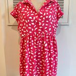 Umgee Hot Pink Dalmatian Print Dress Photo 0