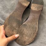 Tory Burch  Dark Brown Sandals with Gold Accents Photo 3