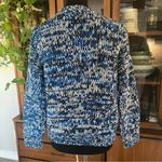 Divided H&M Blue & Black Marbled Crewneck Sweater Photo 5