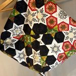 Handmade Christmas Holiday Snowflake Tote Bag Black Photo 5