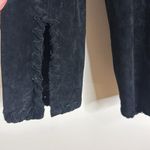 Vtg BRANDON THOMAS Leather Western Style Long Sleeve Lined fringe Jacket rodeo L Black Size L Photo 9