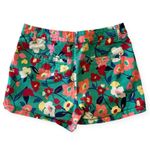 Elle -Flower print Shorts-2 side pockets-zips in front-EUC-Sz 2 Photo 1