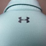 Under Armour  HeatGear Polo Shirt Women Small Mint Blue Loose Fit Photo 7