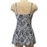 Black & White Swimdress Swim Dress One Piece Swimsuit Skirted S Small Photo 1