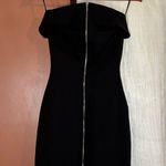 Bec & Bridge  Safari Georgia Mini Cocktail Dress Black Off Shoulder Cutout Size 2 Photo 3