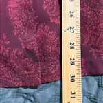 Maggie Barnes Maggie McNaughton women’s plus size 2X sheer maroon long sleeve paisley buttons Photo 2