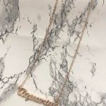 Aquarius Horoscope Letter Pendant Necklace Gold Photo 3