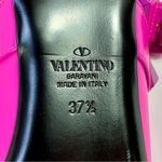 Valentino Garavani  Roman Stud leather Point Toe Flats Pink 37.5 NEW Photo 12