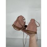 Madewell Arielle D'Orsay Pointed Toe Suede Ankle Wrap Flat in Pink Size 9 Photo 8