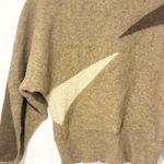 Christian Dior Vintage  Brown Large SHRUNKEN Lambswool Angora Colorblock Sweater Photo 1