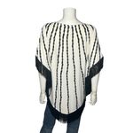 Trina Turk  Boho Fringe Feather Tunic Size L Mod Kaftan Festival Beach Cover Up Photo 3