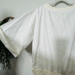 Free People NEW  Astrid Optic White Shirt Dress Drop Waist Size Small Womens Photo 11