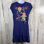 Johnny Was JWLA Dress M | Navy Embroidered | Cap Sleeve | Boho Style | MSRP $300 Photo 1