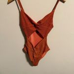 Beach Riot NWT  Free People Aviva One-Piece Swimsuit Simmer Cutout- Size Small Photo 3