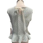 Sunday in Brooklyn  Peplum top with a geometric pattern  
Fits like a Small NWT Photo 3