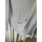 BDG Chunky Knit Open Pocket Longline Drape Oversized Cardigan Varsity Sweater XS Photo 2