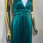 Candie's  Teal green holiday dinner y2k Backless Halter midi Dress size M Photo 0