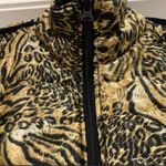 Live a Little animal pattern puffy vest. large. Photo 3