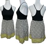Alice & Trixie Black, White & Green 100% Silk Sleeveless Dress Size XS Photo 1