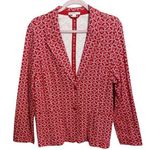 Isaac Mizrahi  Live Cotton Blazer Button front Size large Photo 0