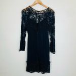 Naeem Khan’s vintage 90s Riazee Boutique floral beaded black cocktail dress. 4 Photo 2
