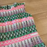 Milly  Tweed Cotton Blend Lamb Leather Fray Raw Seam Aztec Mini Dress Size 0 Photo 1