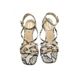 Antonio Melani Nicolyn Snake Print Strappy Heels Womens 8.5 Square Toe Formal Photo 3