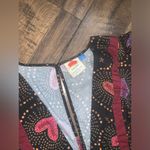 Farm Rio  heart printed deep v jumpsuit 200$ boho casual fall wide leg party Photo 3