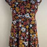 No Boundaries Floral Puff Sleeve Mesh Lined Ruffle Mini Cap Sleeves Dress  XXL 19 Photo 0