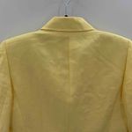 Tahari Arthur S Levine Blazer Tank Set Womens 4 Yellow Linen Rayon Pockets Photo 7