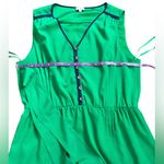Daniel Cremieux  Bright Green Casual Dress Size Large Photo 4