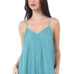 💥REDUCED💥Sleeveless Pleated Wide Leg Jumpsuit w/ Pockets, never worn NWOT Blue Size L Photo 1