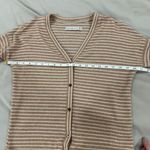 Abercrombie & Fitch  Brown & White Cardagain Button Up‎ Sweater Blouse Size XS Photo 2