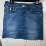True Religion  Blue Denim Pencil Skirt Photo 0