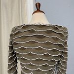 Coconut Style Women Vintage Olive Green Scalloped Ruffle Cardigan Sweater Size M Size M Photo 10