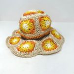 Steve Madden Woven Granny Square Bucket Hat OS Photo 1