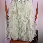 Camille La Vie Green Ruffled Long Gown Photo 2