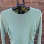 LIONESS  Military Minds Long Sleeve Bodycon Ruched Side Mini Dress Sage Green XXL Photo 3