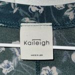 Kaileigh Suzanna Teal Green Floral Short Sleeve Dress Women’s Small S Photo 7