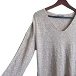 ZARA  Womens Sweater V-Neck Long Sleeve Pullover Lace Floral Bottom Boho‎ M Beige Photo 6